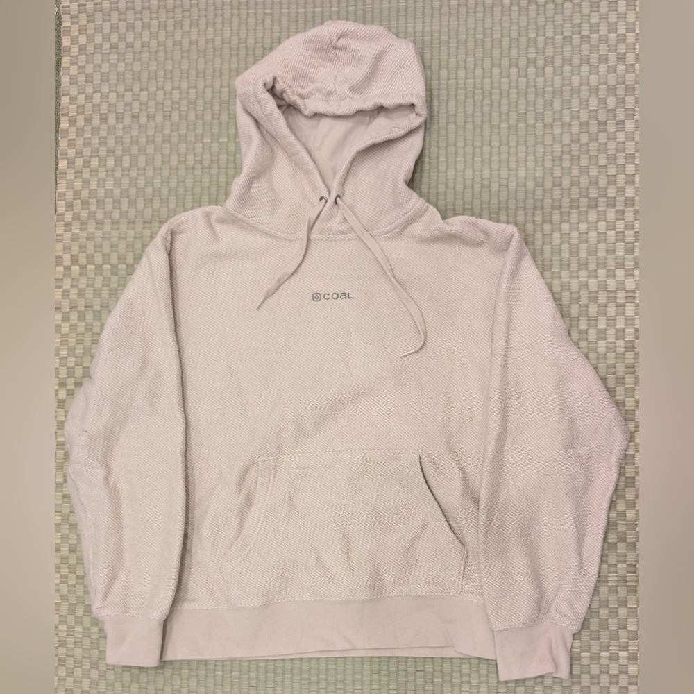 Coal Knit Hoodie Beige Men's Size Small